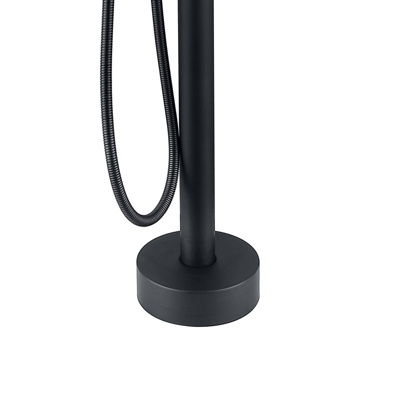 Freestanding Freestanding Tub Filler with Diverter, Matte Black
