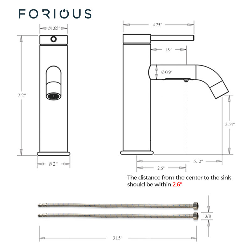 Single-handle Bathroom Faucet, Matte Black