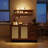 47.24" W Bar Cabinet with Woven Rattan Doors-798627065