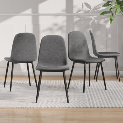 19.1 " H Upholstered Metal Side Chair