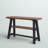Adam 48" Wide Rustic Industrial Solid Wood Rectangular Sofa TV Console Table With Shelf