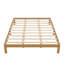 Base de lit pour grand lit en pin massif de 12 pouces - avec support à lattes, sans sommier tapissier, pour 800 lb, sous rangement, meuble de chambre à coucher rustique moderne, fabrication, accessoire