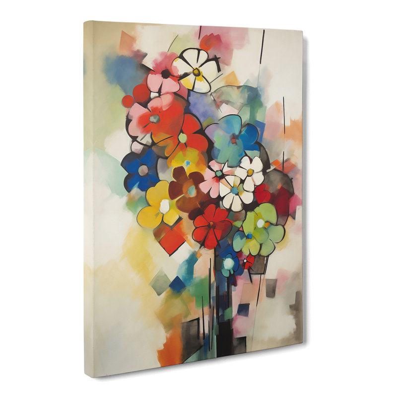 Leadley Flowers Bauhaus Vol.3 - Wrapped Canvas Print, 60cm H x 40cm W x 3cm D
