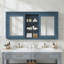 Wall-Mount Mirror Bathroom Cabinet With Adjustable Shelves And Soft-Closing Hinges, High-Definition Mirrors-478907242
