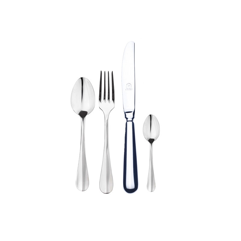 Ensemble de couverts Roma avec couteaux H / H - 24 pièces - Acier inoxydable