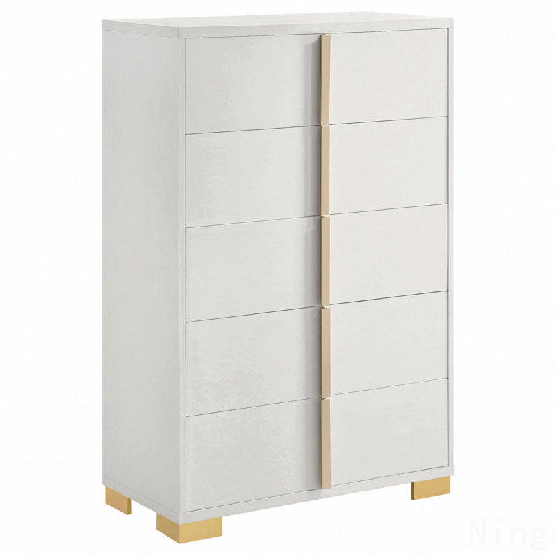 5-Drawer Chest, White