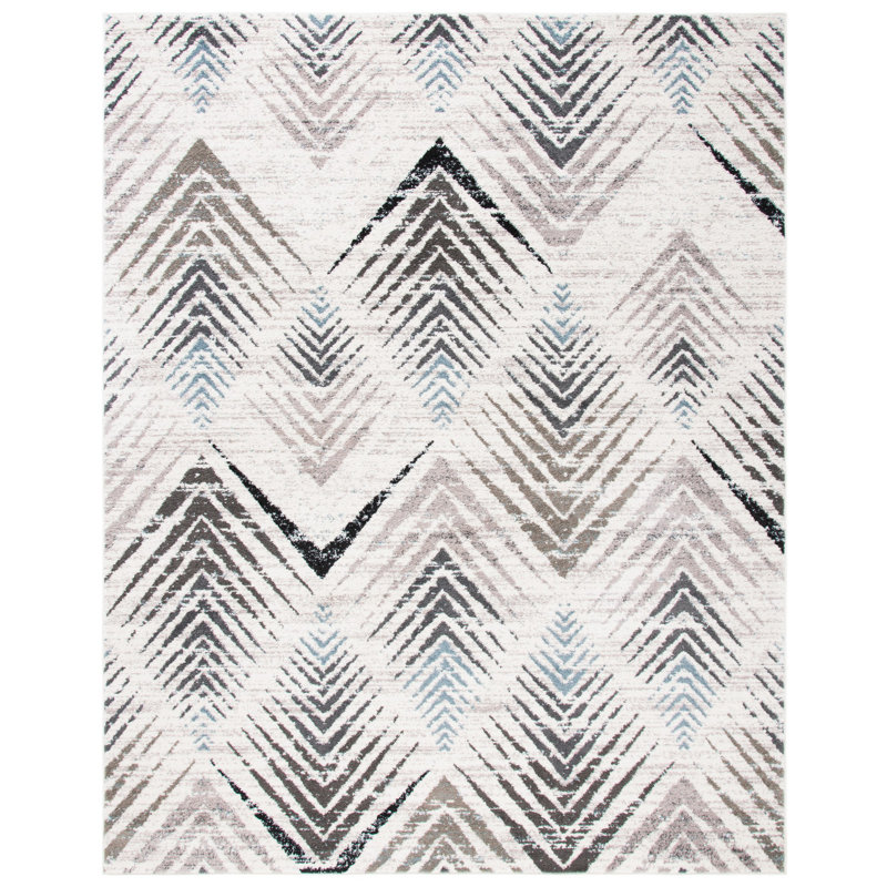 Tapis géométrique Adey Performance, Rectangle 8 pi x 10 pi