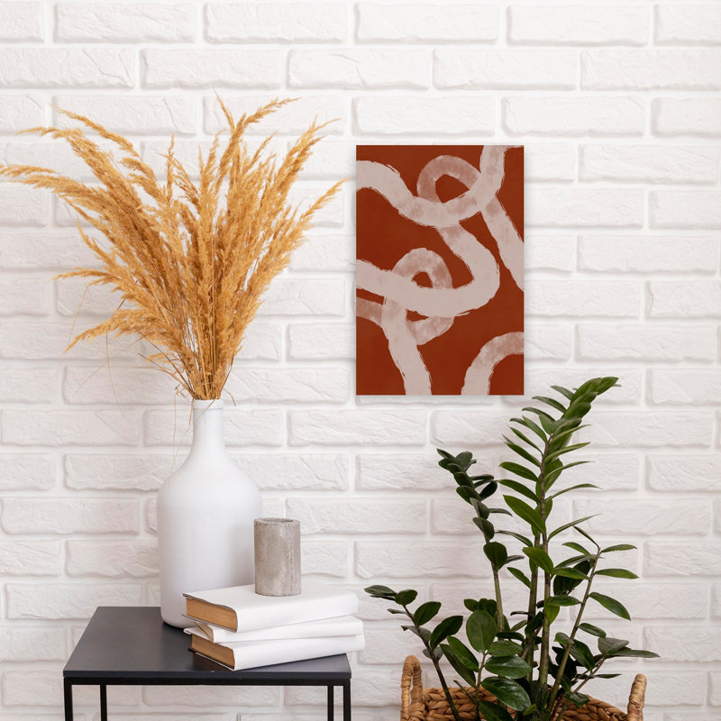 Impression sur toile flottante abstraite, minimaliste et contemporaine, H 18 po x l 12 po