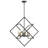 Shameia 6 - Light Iron Dimmable Geometric Chandelier