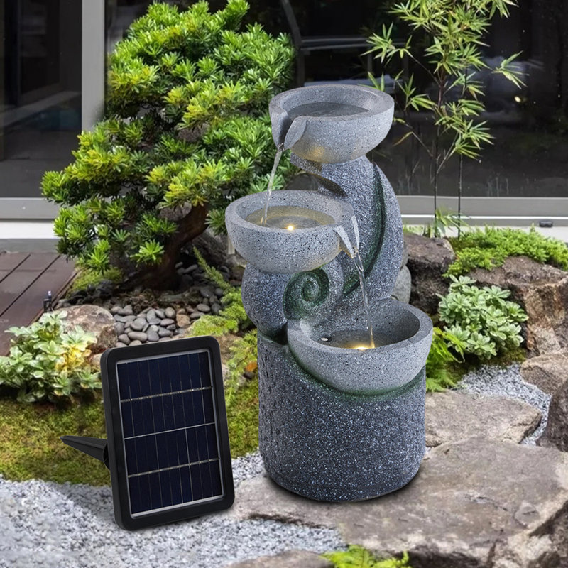 Blerina Outdoor Weather Resistant Cascade Fountain