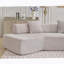 Canapé modulaire moderne en L de 140 po, sans assemblage requis, canapé modulaire Boucle-428303051