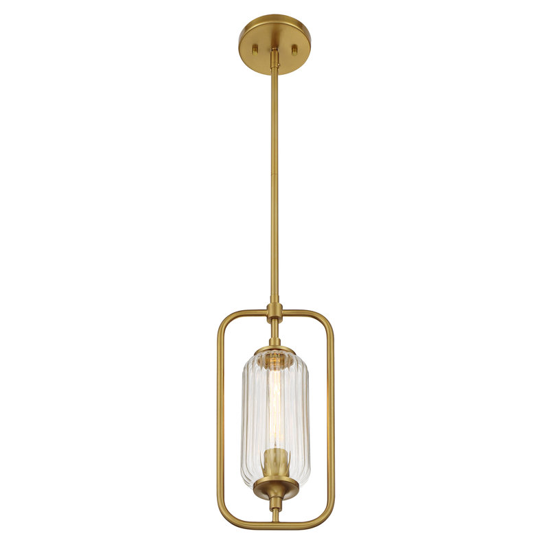 Holton 1-Light Mini-Pendant in Brass, Brass