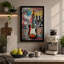 Sunburst Electric Guitar Urban Art - Wrapped Canvas-332377486-332377526
