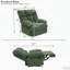 Fauteuil inclinable manuel berçant avec tissu Nubby-810894354
