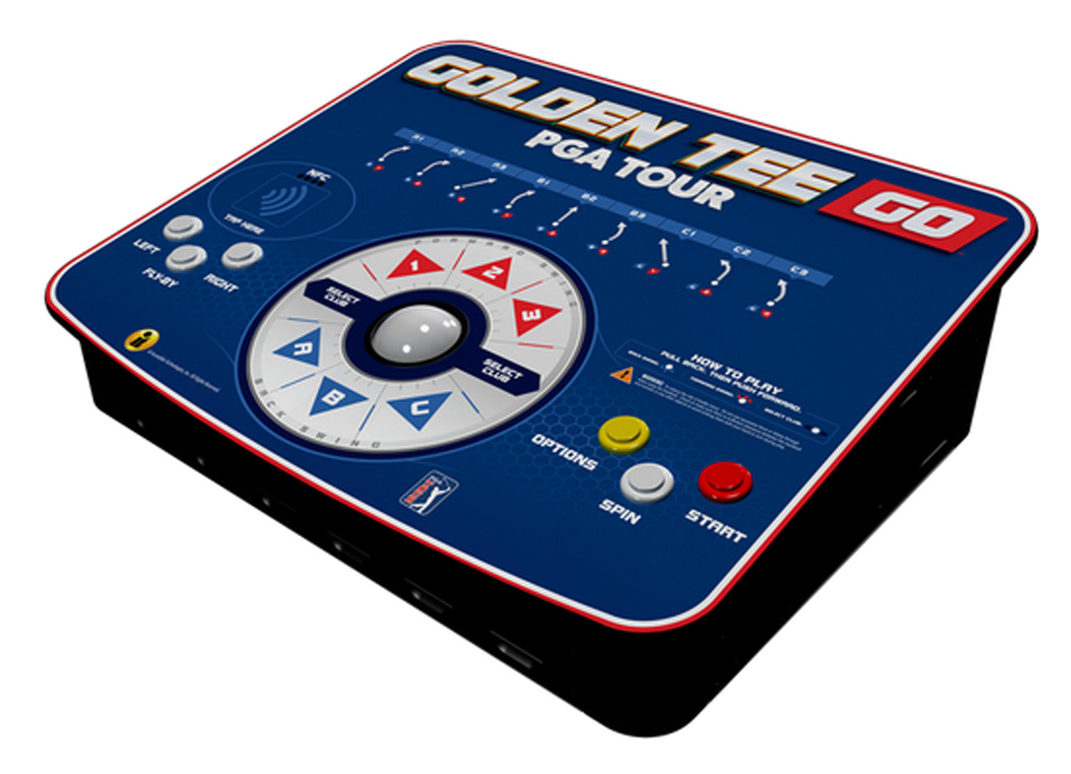 Golden Tee Go 4 Player Plug-In Tabletop Arcade Machine | Wayfair