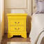 Table de chevet 2 tiroirs jaune Temara-1483977452