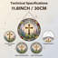Panneau de vitrail 12 "H Spring Cross-1705309054