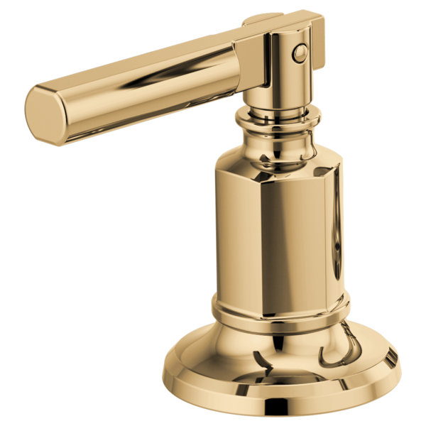 Invari™ Widespread Lavatory Faucet with Column Spout, Polished Gold, Lever
