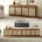Consiglia Boho TV Stand for TVs Up To 65" with 4 Rattan Storage Cabinets-612472687-609846109