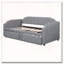 Lit de jour simple rembourré avec couchette escamotable et ports de chargement USB-763685466