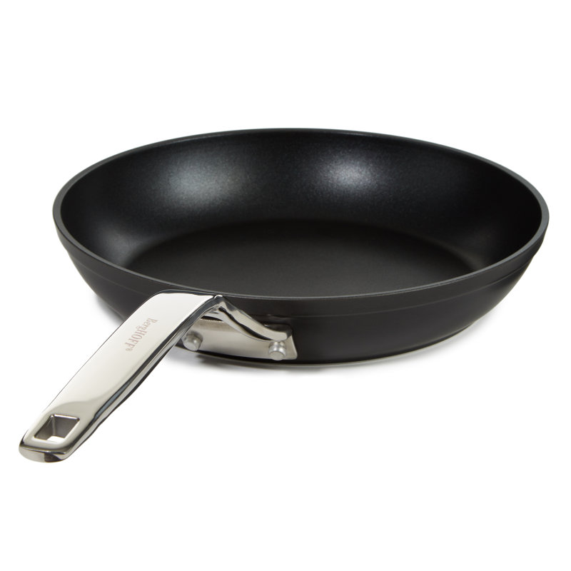 BergHOFF Essentials 5Pc Non-Stick Hard Anodized Cookware Starter Set With Glass Lids, Black