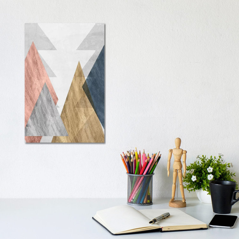 Peaks II by Jennifer Goldberger - Wrapped Canvas Painting, 20.32 cm H x 30.48 cm W