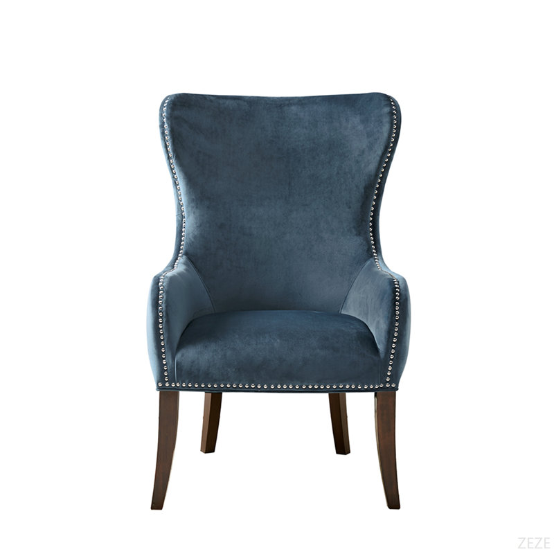 Fauteuil d'appoint à dossier capitonné