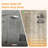 64"- 66" W x 76" H Sliding Frameless Shower Door, 1/4" (6mm) SGCC Tempered Glass with Explosion-Proof Film, Stainless Steel Accessories Matte Black