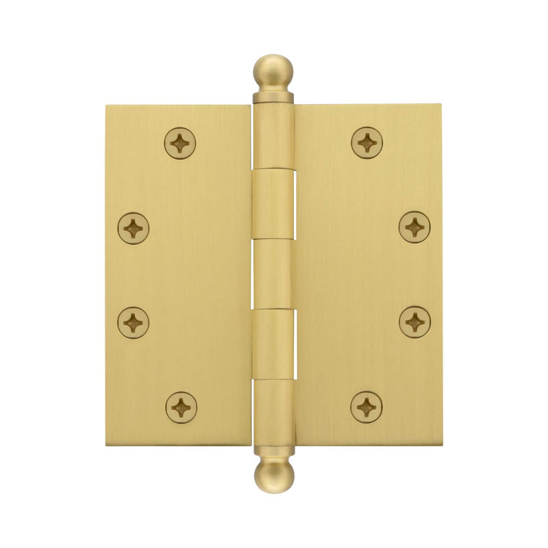 4.5'' x 4.5'' Brass Butt Bearing Hinge