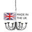 Elba 6 - Light Candle Style Chandelier
