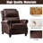 34.6" W Faux Leather Push-Back Recliner-1091160702