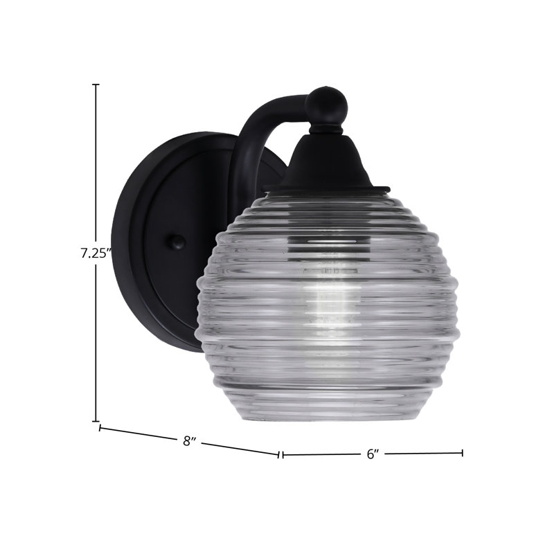 Paramount Wall Sconce, Black