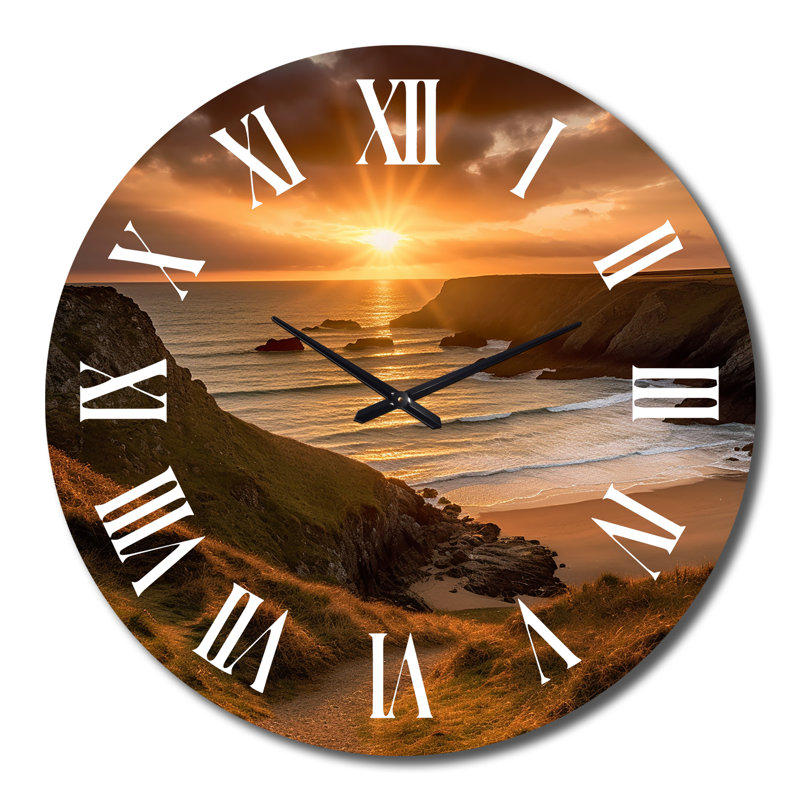 Horloge murale Sandy Sunset II, Très grand