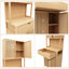 Armoire de rangement double capacité en bambou à double porte