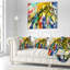 Mélange de couleurs à l'huile - oreiller imprimé abstrait-29866492-29866494