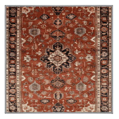 Tapis brun lavable à la machine