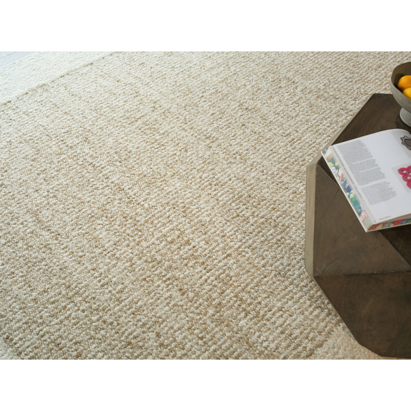 Kokomo flatweave New Zealand Wool Wheat Area Rug, 8'X10'