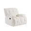 Fauteuil inclinable robuste en tissu pivotant à 360 degrés pour salon, crème