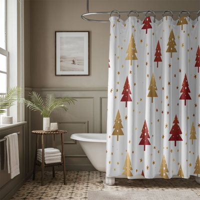 Red Yule - Rideau de douche Premium