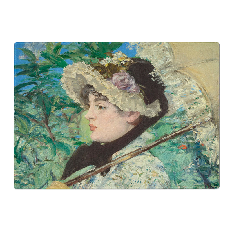 Jeanne Spring by Edouard Manet Chopping Board, 0.4cm H x 28.5cm W x 39cm L