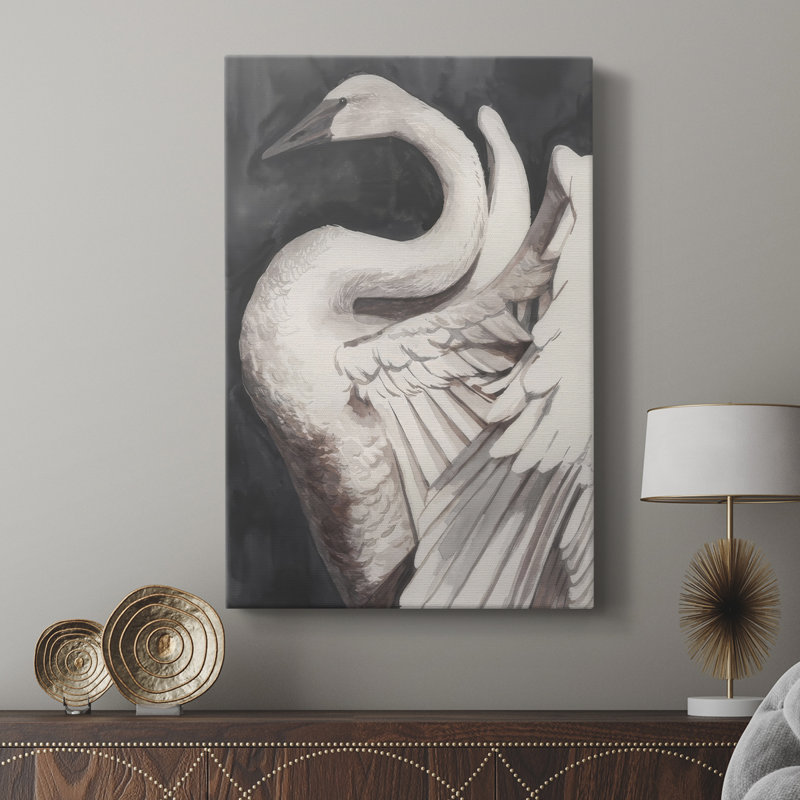Swan Dance II - galerie sur mesure, H 60 po x l 40 po