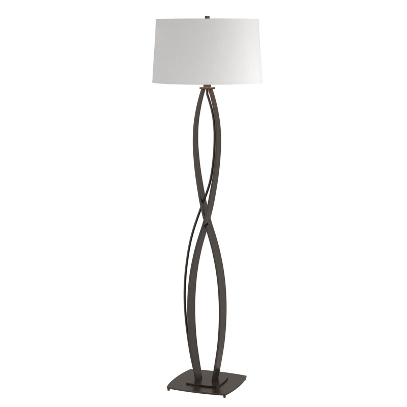 Almost Infinity Floor Lamp, Natural Anna, Oil Rubbed Bronze