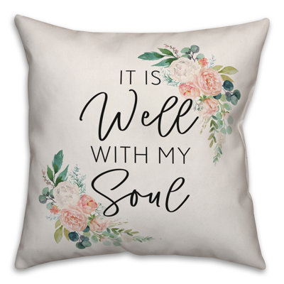  Coussin It It Well with My Soul