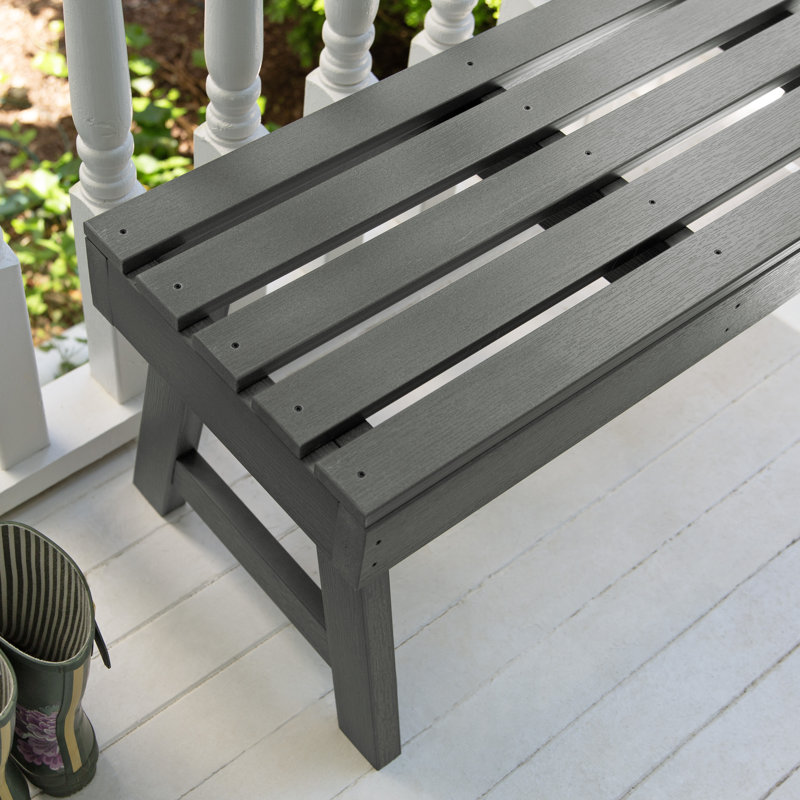 Banc de pique-nique en plastique Midwest, Teck côtier
