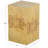 Cole And Grey Wood Square Cube Accent Table With Wood Grain Patterns