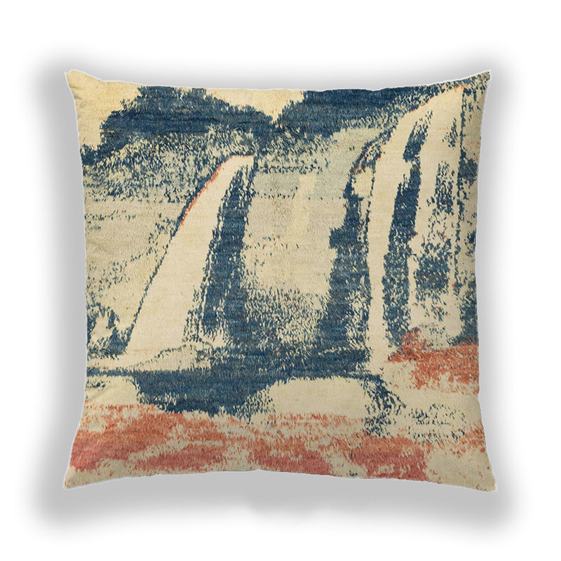 Coussin décoratif abstrait 2549, Microsuède