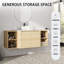 Meuble-lavabo mural simple 54 po avec lavabo en céramique-631913523-631913526