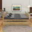 Lit superposé simple au-dessus de simple en bois d'hévéa avec lit gigogne, convertible en 2 lits-1174660865