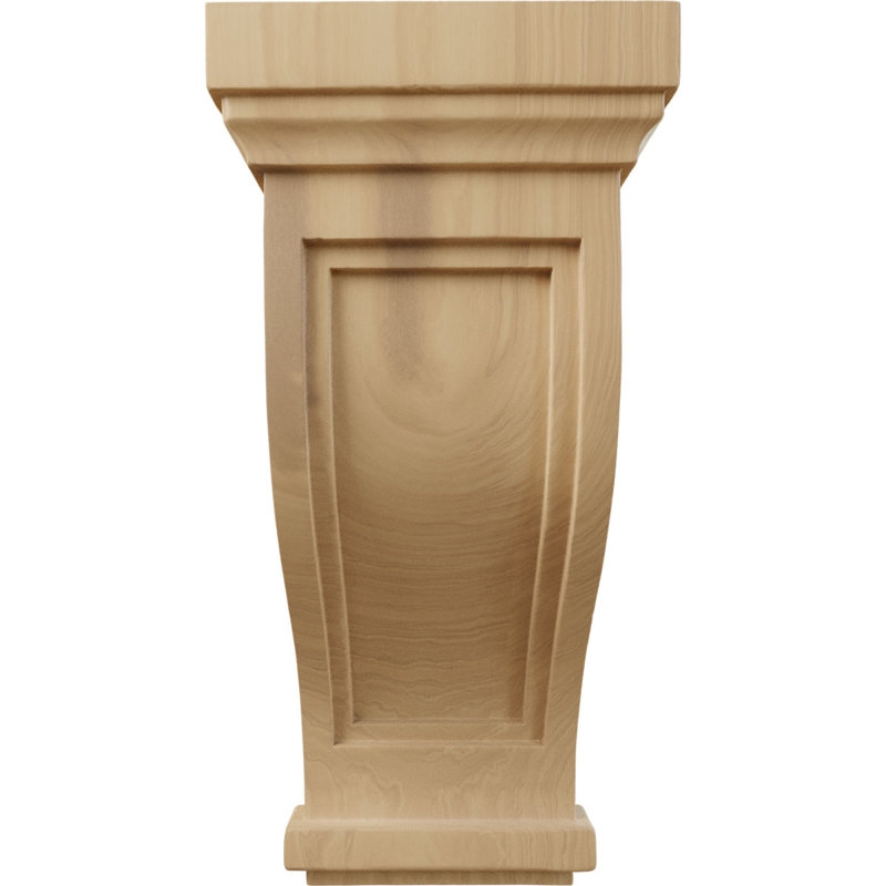 Corbeau traditionnel encastré Mission, Cerisier, H 14 po x l 6,5 po x P 6,5 po