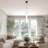 1-Light Cylindrical Faux Alabaster Pendant Light